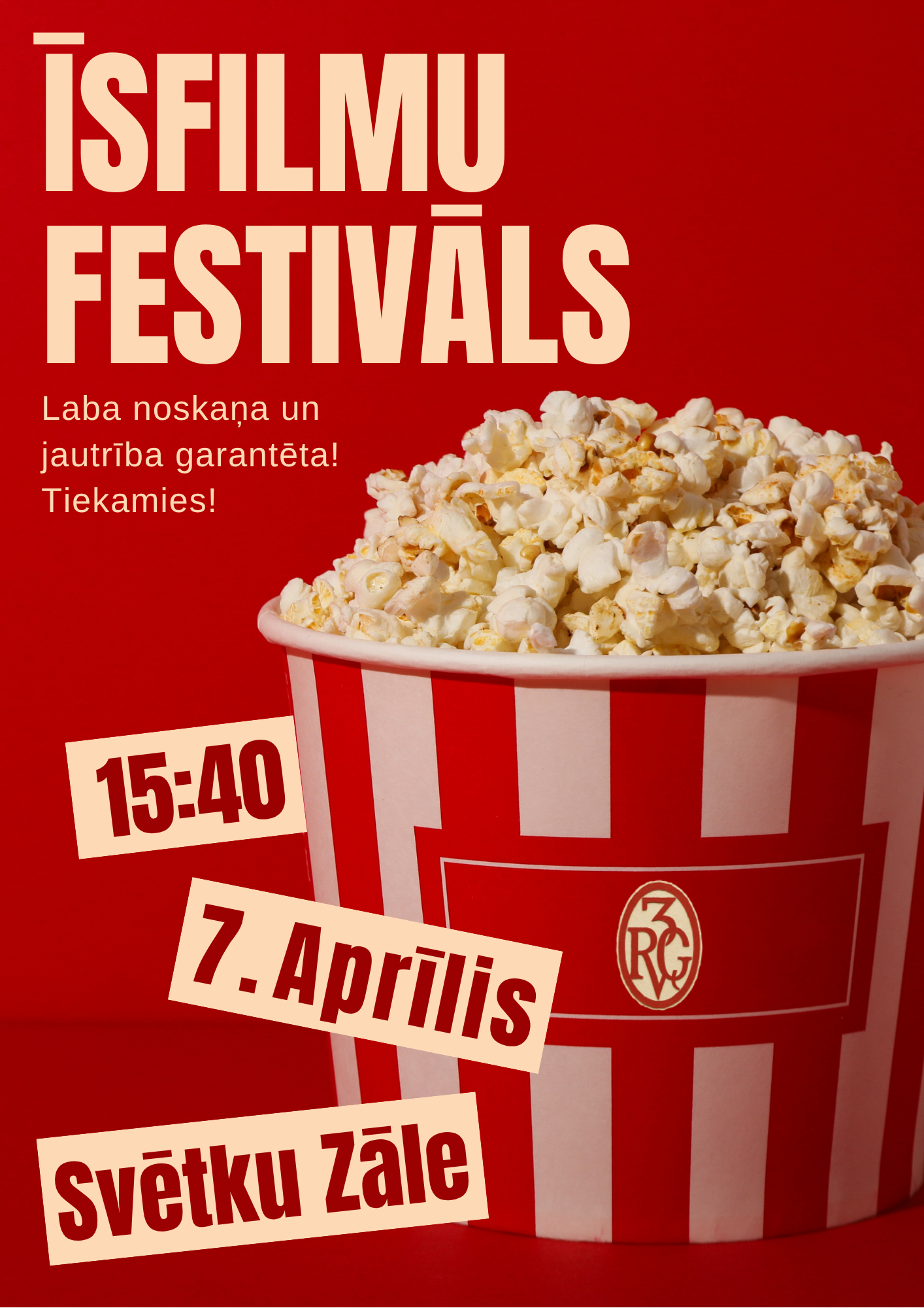 Īsfilmu festivāls 7. aprīlī