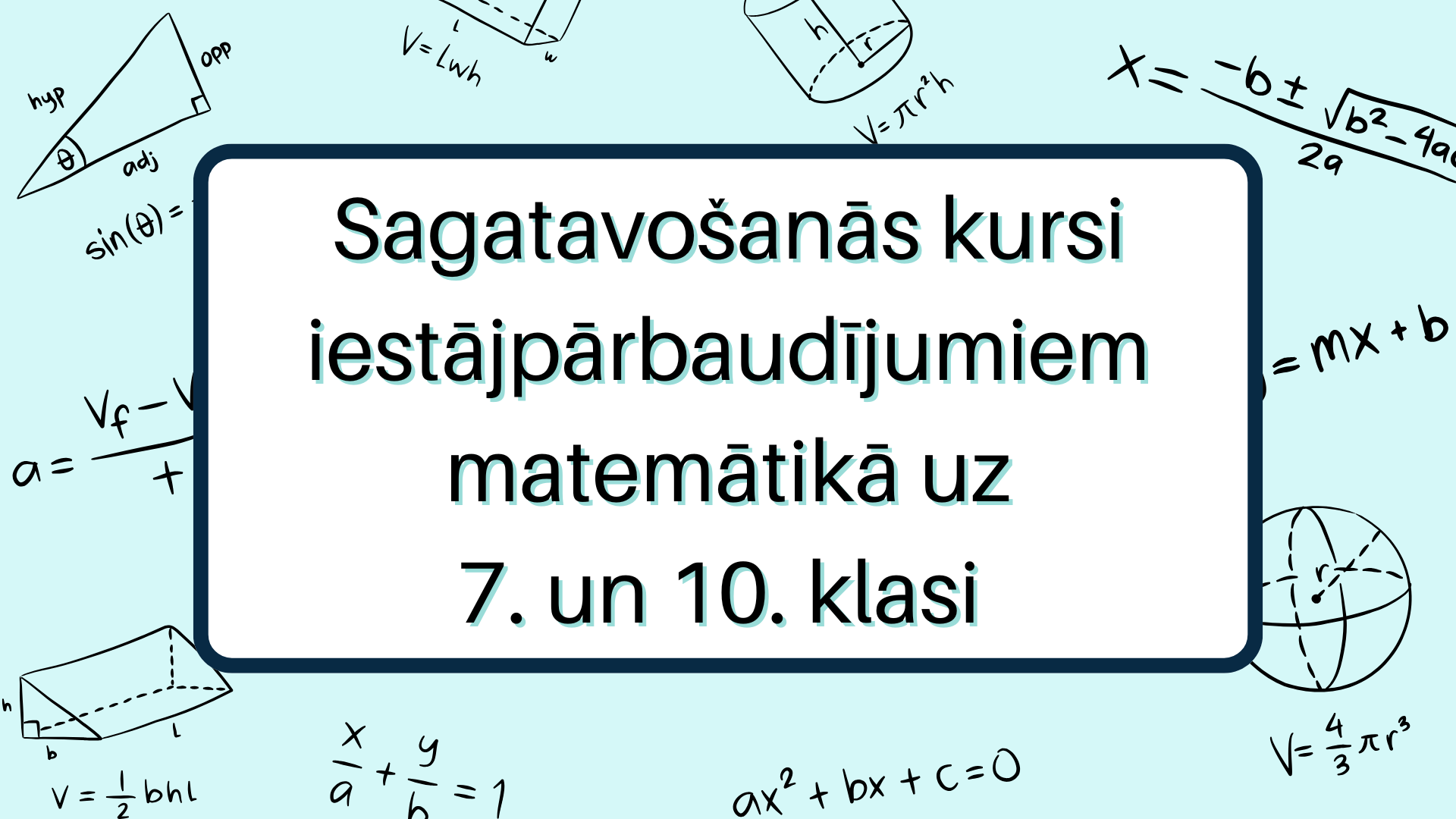 Sagatavošanās kursi matemātikā