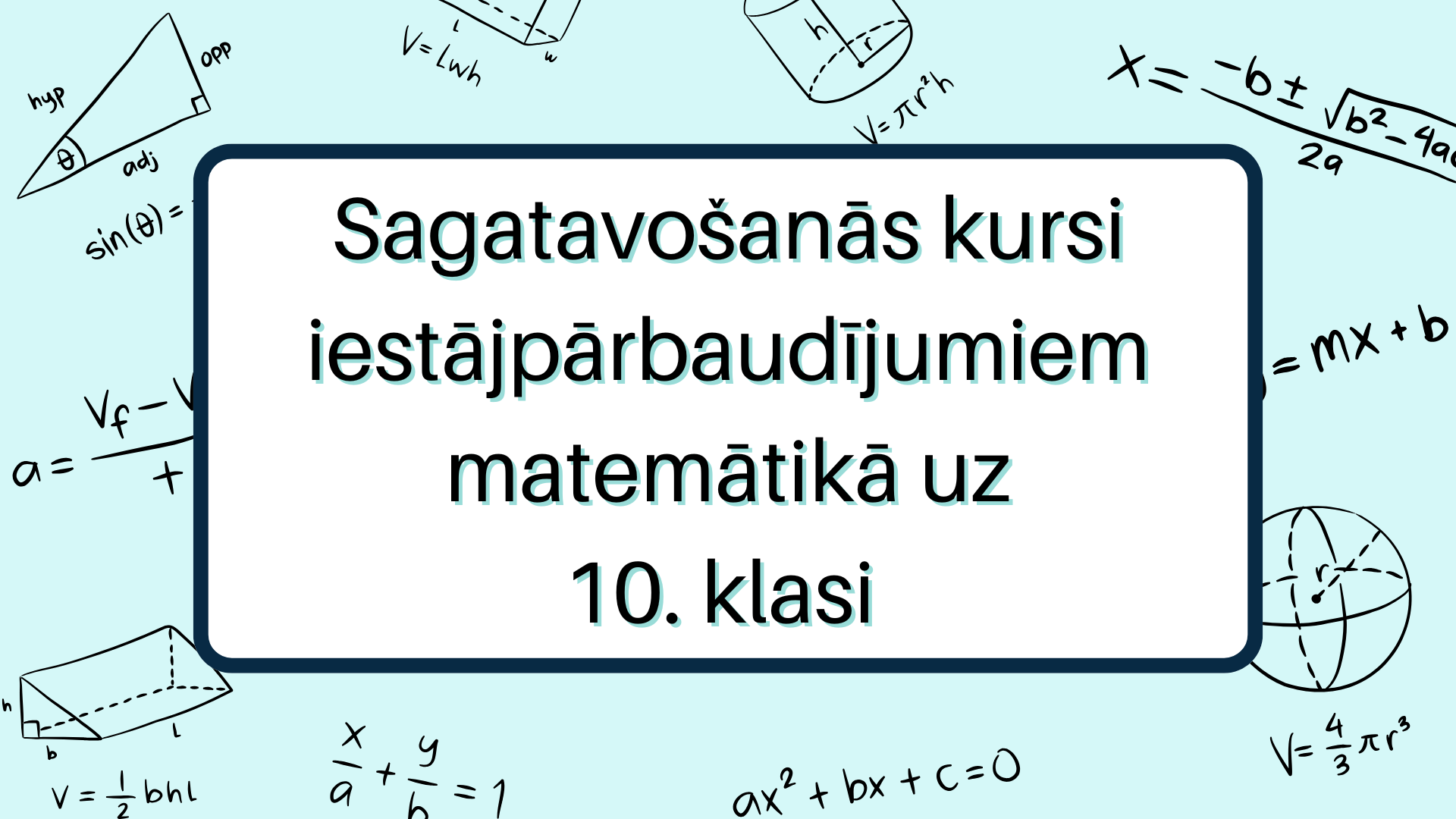 Sagatavošanās kursi matemātikā